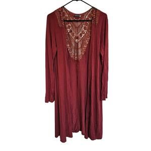 Earthbound Trading Long Maxi Open Front Duster Small